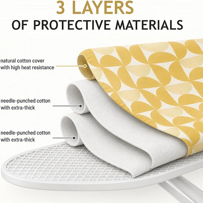 SheeChung Ironing Board Cover and Pad 15"x49", Scorch and Stain Resistant - Image 3