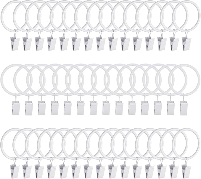 Lansian 44 Pack Curtain Rings by Lansian