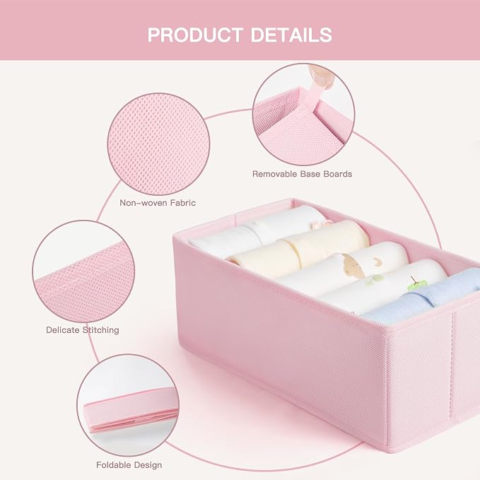 Drawer Organizer Clothes, 21 Pack Dresser Organizer - Image 5