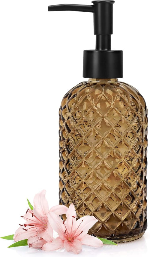 1 Pack 13.5oz Glass Soap Dispenser by Ulable