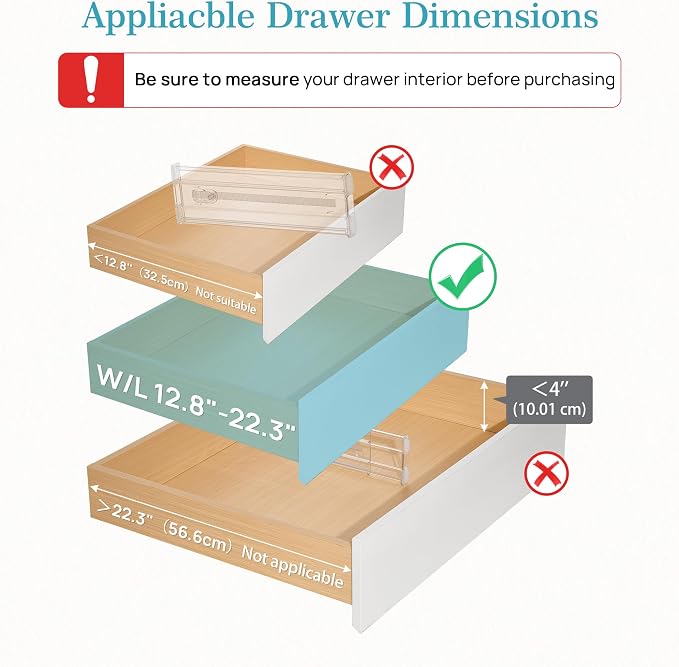 Vtopmart 4" Regular Upgrade Drawer Divider - Image 3