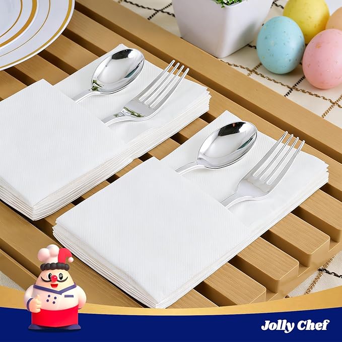 600 Pack Disposable Paper Napkins, Soft Bathroom Napkins - Image 5