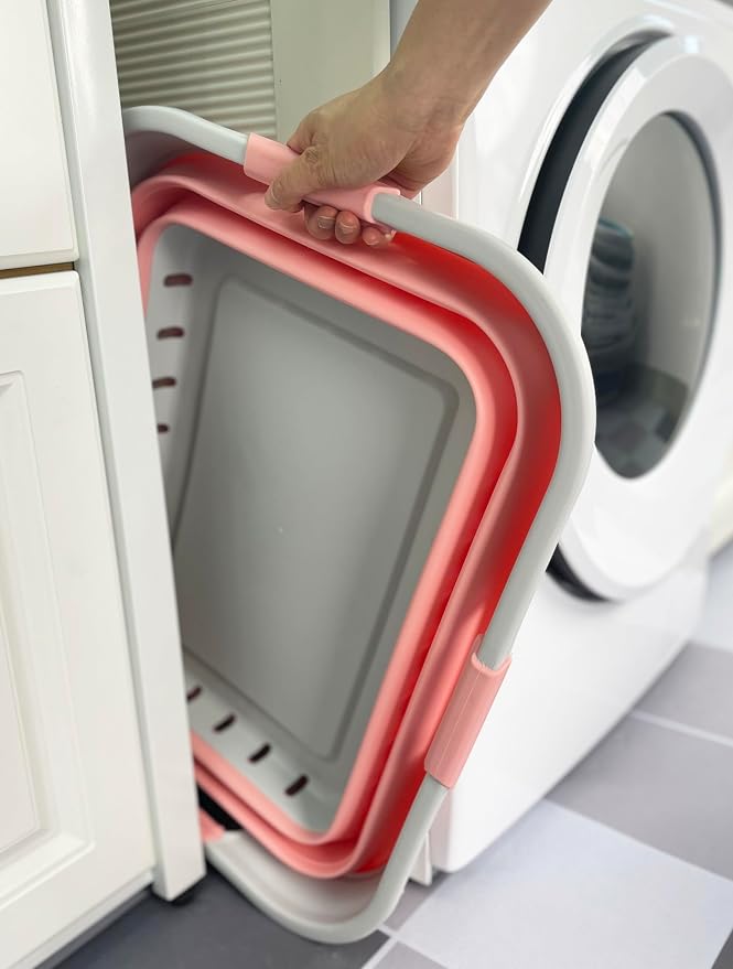 SAMMART 42L Collapsible Plastic Laundry Basket - Image 2