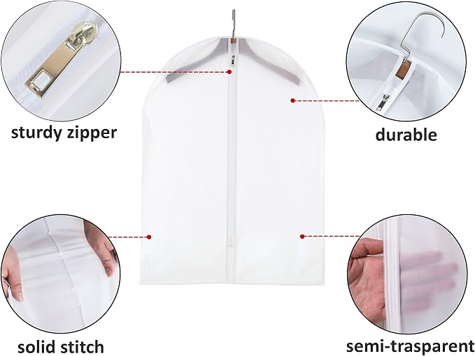 MsKitchen12Pack Short Garment Bags - Image 3