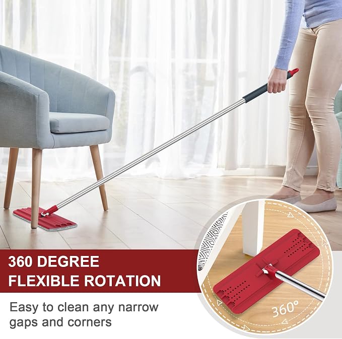 BOSHENG Hands-Free Mop and Bucket Set - Image 3