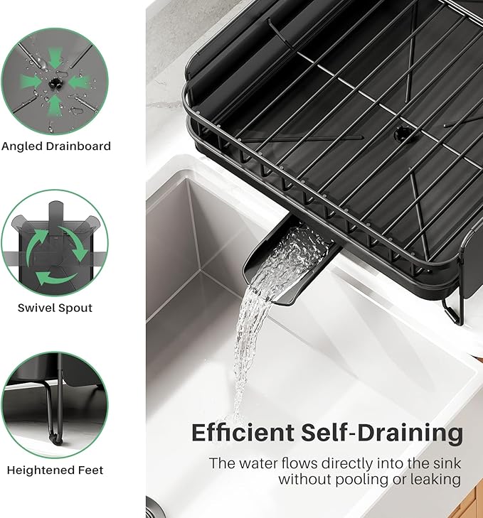 Large Expandable Dish Drying Rack - Image 4