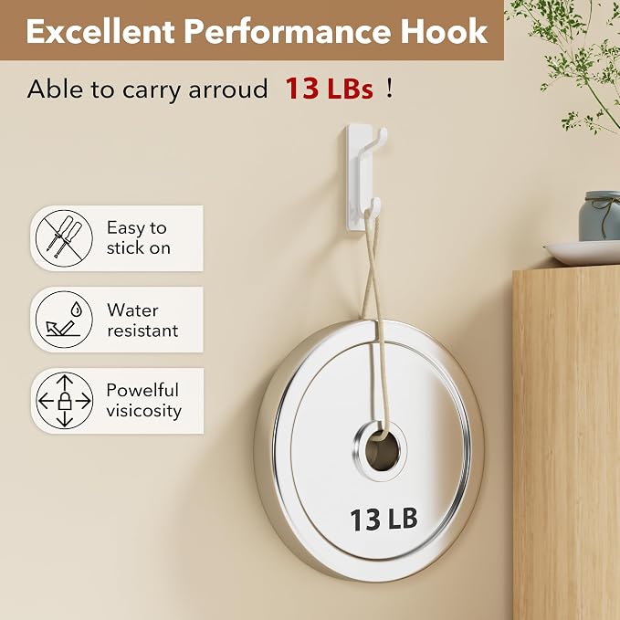 pickpiff 13LB Strong Stick-on Hooks - Image 2