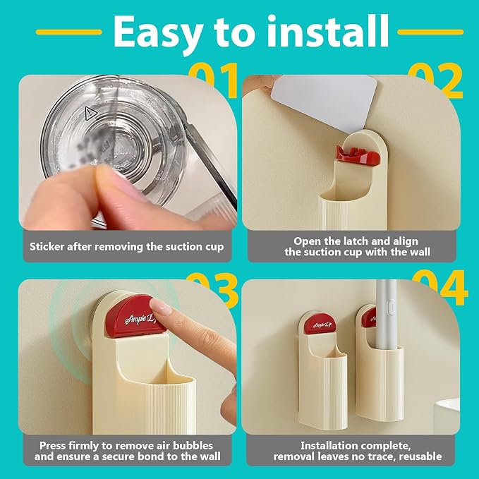3 Pack Electric Toothbrush Holders - Image 4
