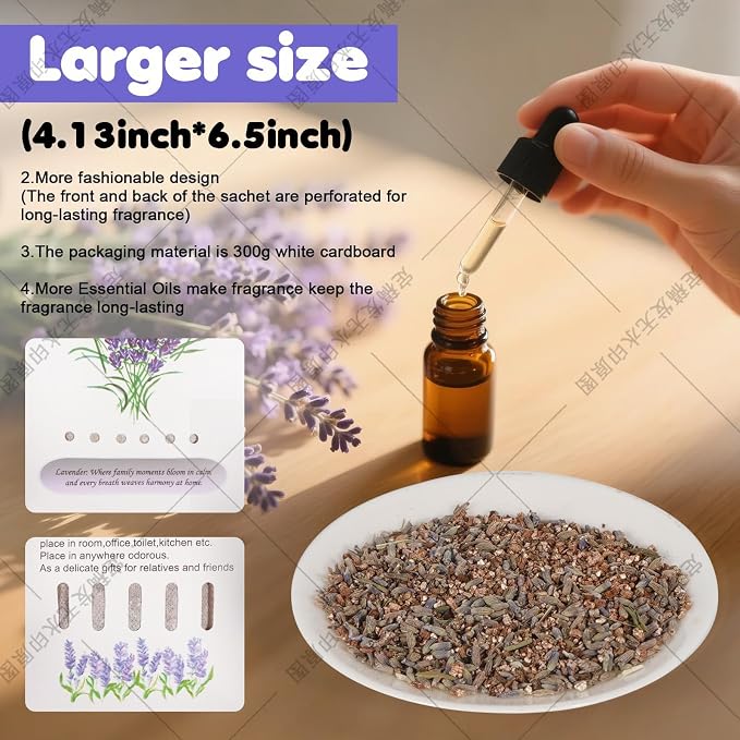 Lavender-12x Fresh Scents Scented Sachet Packet - Image 2