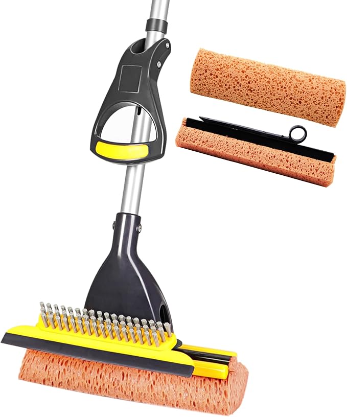Yocada Sponge Mop Home Commercial Use Tile Floor Bathroom Garage Cleaning by Yocada