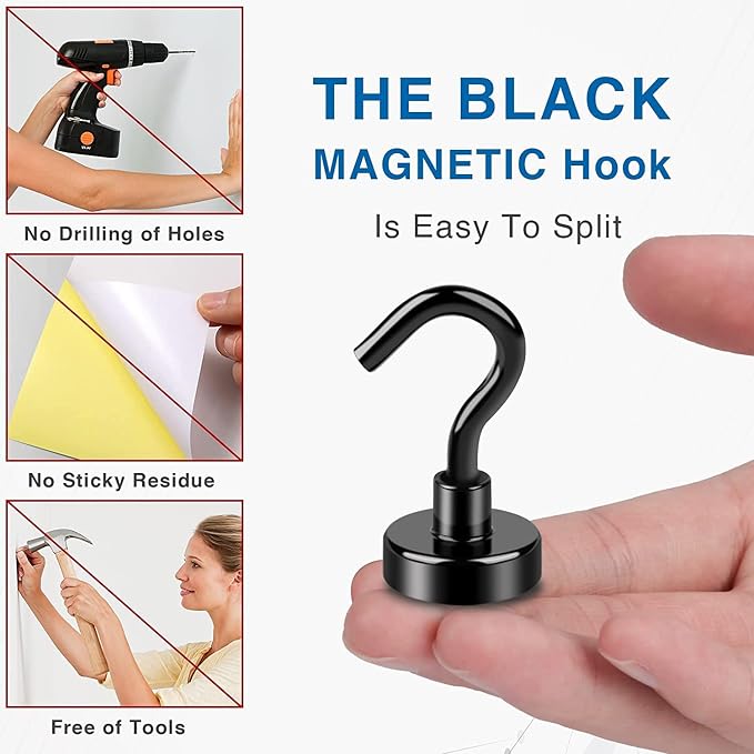 LOVIMAG Magnetic Hooks for Cruise Essentials 2026 Cabins Door 60 Pack-30LBS - Image 6