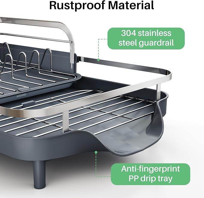 SAYZH Expandable Dish Drying Rack - Image 3