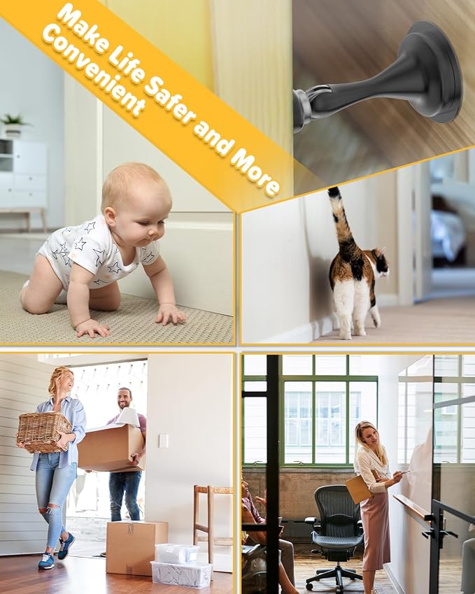 Magnetic Door Catch Door Stoppers Magnetic Door Stop Stainless Steel 6 Pack | - Image 7