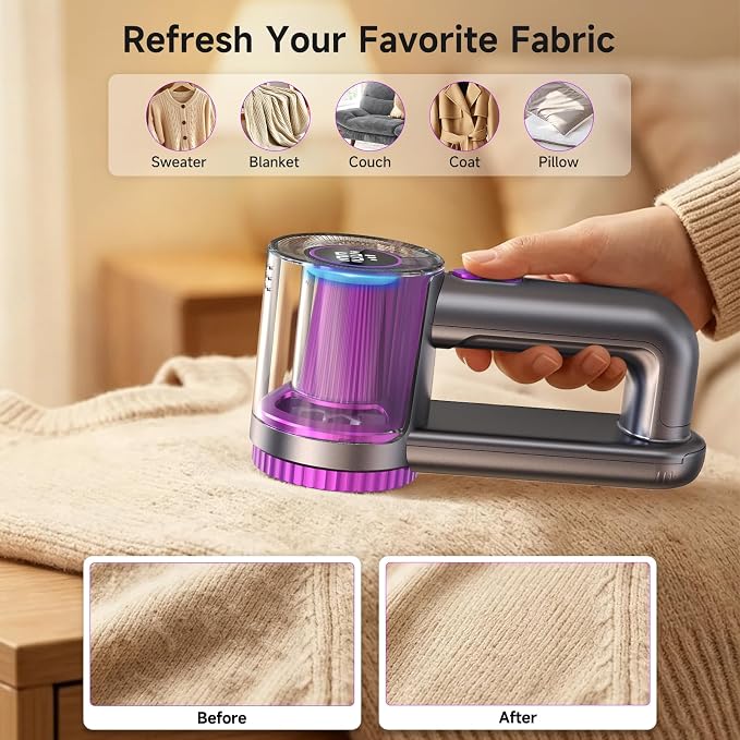Fabric Shaver Rechargeable, 3-Speed Sweater Shaver - Image 2
