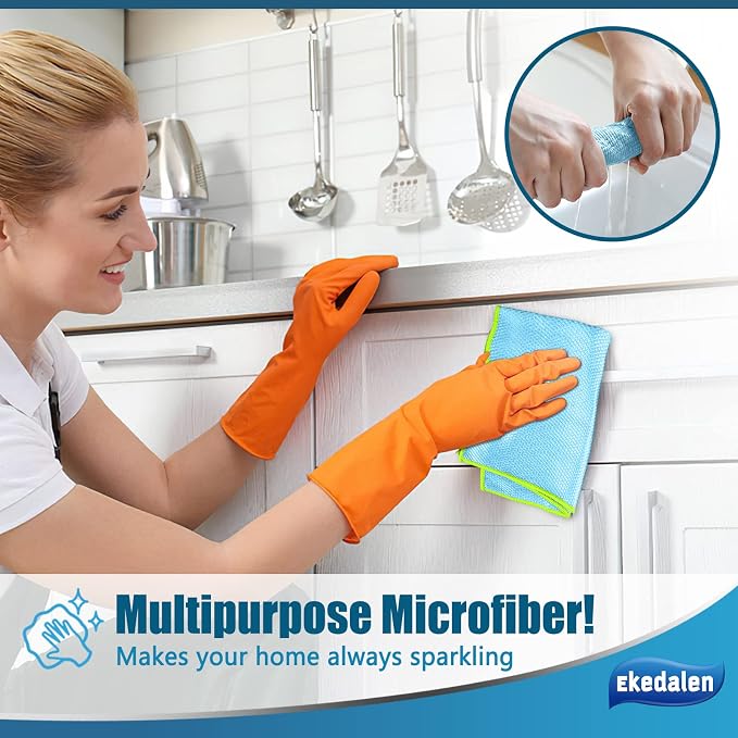 Ekedalen Microfiber Cleaning Cloth Lint Free Glass Polish - Image 6