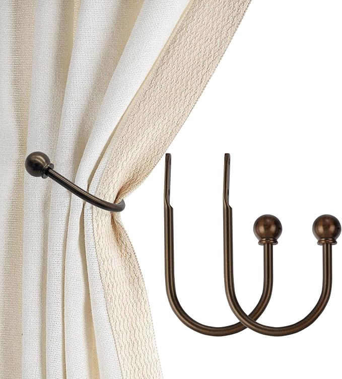 ARNORX Curtain Holdbacks, Decorative French Ball End, Curtain Drapery Holdbacks by ARNORX