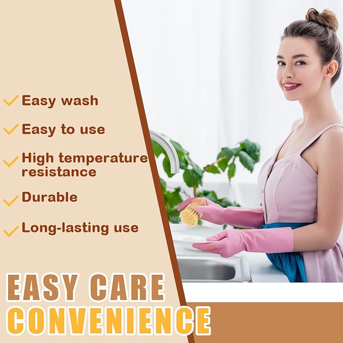 Nuenen 6 Packs Bamboo Dish Scrub Brushes Wooden Scrubbers Set Kitchen - Image 6