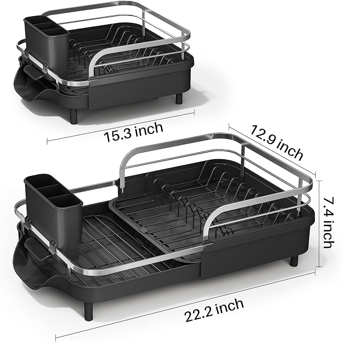 SAYZH Expandable Dish Drying Rack - Image 4