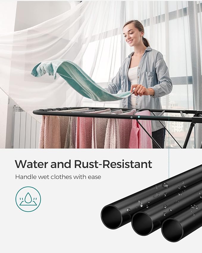 SONGMICS Clothes Drying Rack, - Image 7