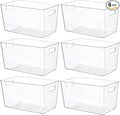 Vtopmart 6 Pack Clear Storage Bins, Pantry Storage Bins by Vtopmart