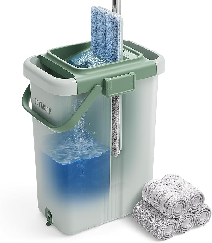 JOYMOOP Mop and Bucket Set – Commercial and Household Floor & Wall Cleaner by JOYMOOP