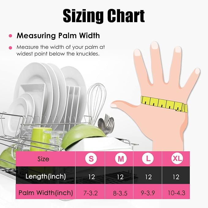 Rubber gloves dishwashing 2 or 4 Pairs - Image 6