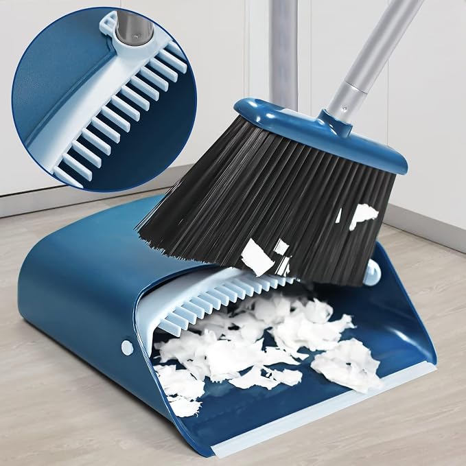 TreeLen Standing Dustpan and Broom Set - Image 4