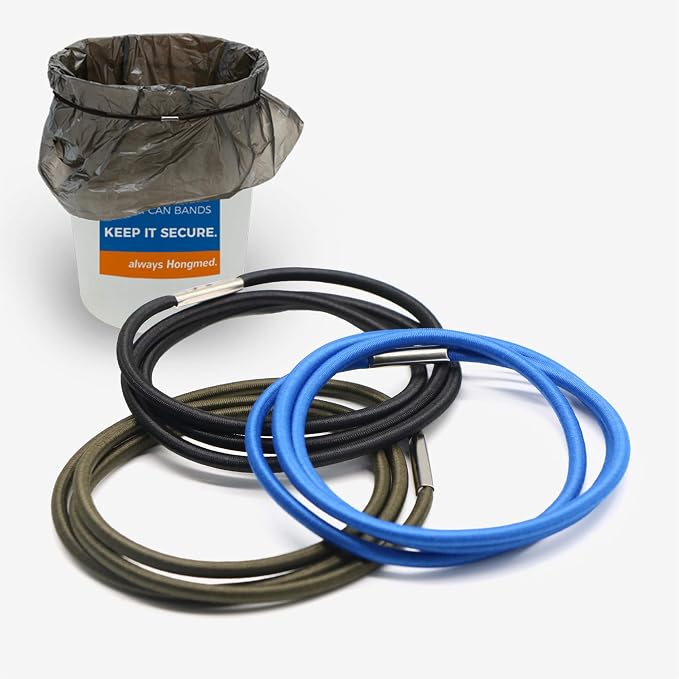 Trash Can Rubber Bands Fit 8 to 32 Gallon Cans, Hongmed Garbage Elastic Bands - Image 7
