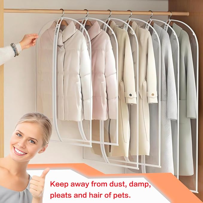 Clear Garment Bags Clothes Covers - Image 4