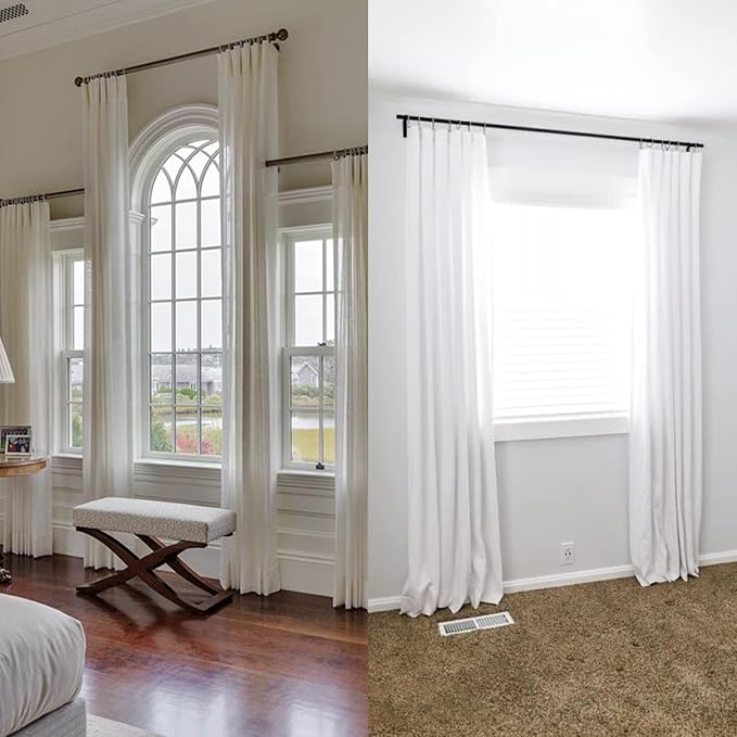 42 Pack Curtain Rod Clip Rings, Strong Decorative Drapery Window Ring - Image 4