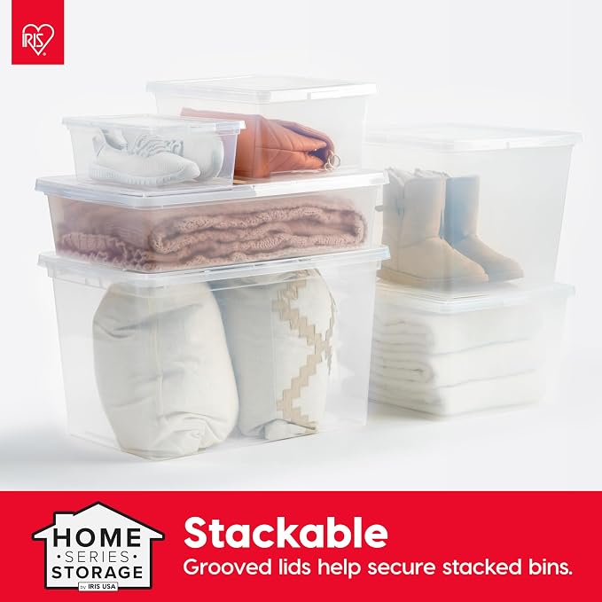 IRIS USA 20-Pack 6 Qt Storage Bins - Image 6
