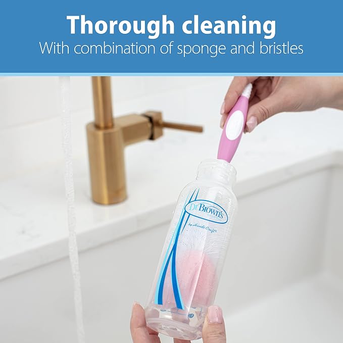 Dr. Brown's Reusable Sponge Baby Bottle Cleaning Brush Set - Image 4