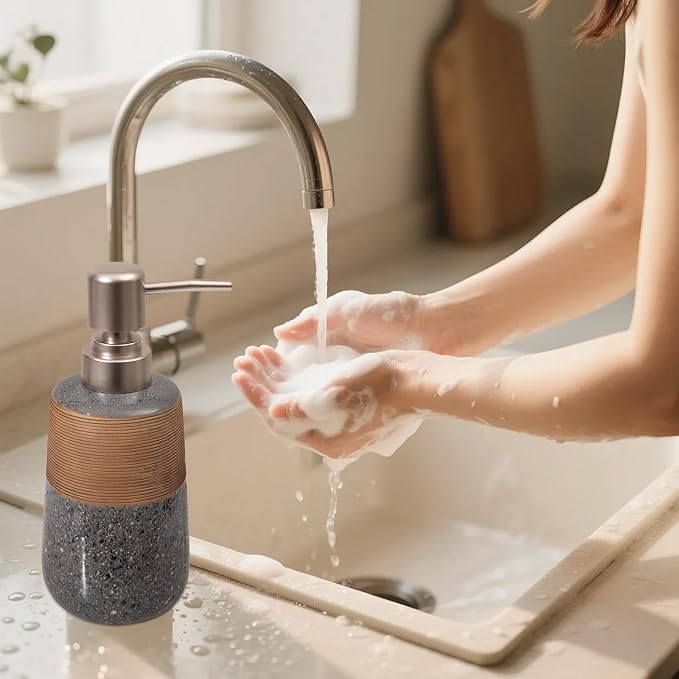 Ceramic Hand Soap Dispenser, 15 Oz Liquid Soap Dispenser - Image 5