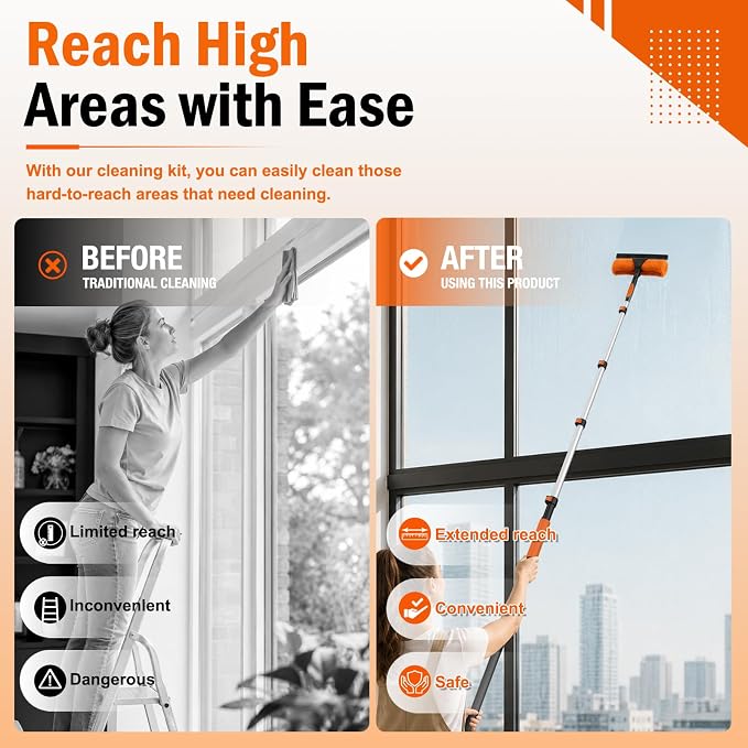 LAANPOLE 20FT High Reach Duster Cleaning Kit - Image 7
