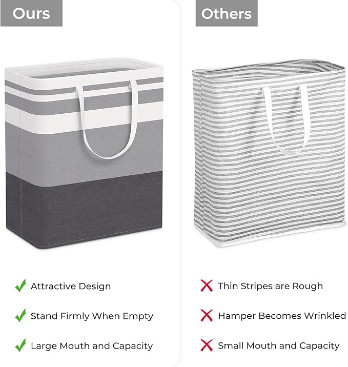 HomeHacks 2 Pack Laundry Baskets, Laundry Hampers Bags | Waterproof, - Image 3