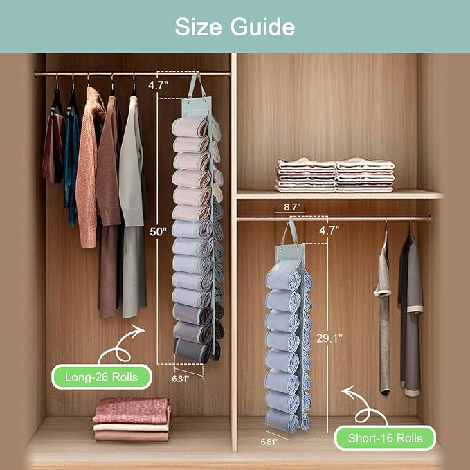 DHSFKBE Legging Organizer with 16 Roll Compartments - Image 5