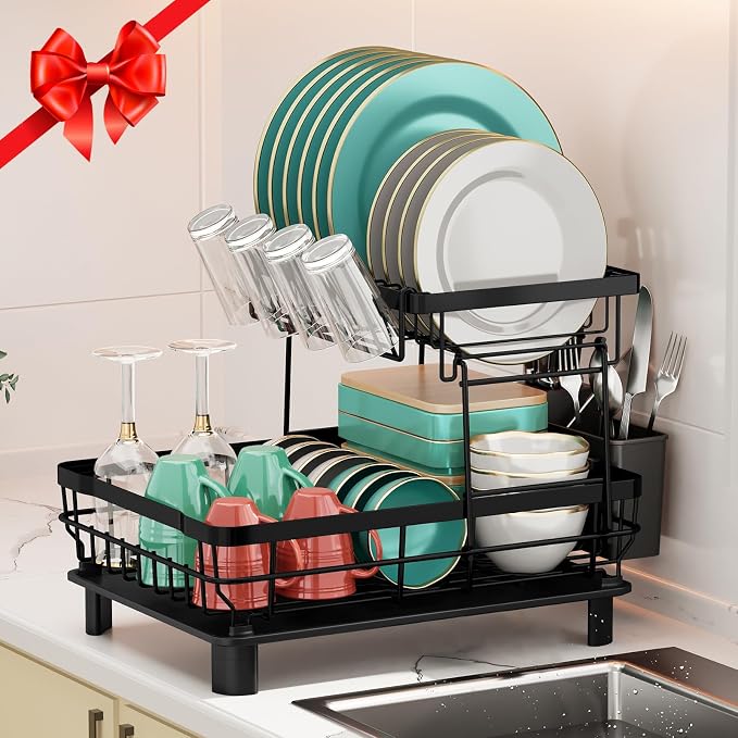 MOUKABAL 2 Tier Dish Drying Rack - Image 3