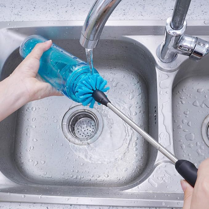 MOSOLAN Stainless Steel Water Bottle Cleaning Scrubbing Brush, 13 in-15 in | 2 - Image 8