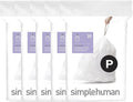 simplehuman Code P 100 Count Custom Fit Liners, Drawstring Kitchen Trash Bags by Unknown