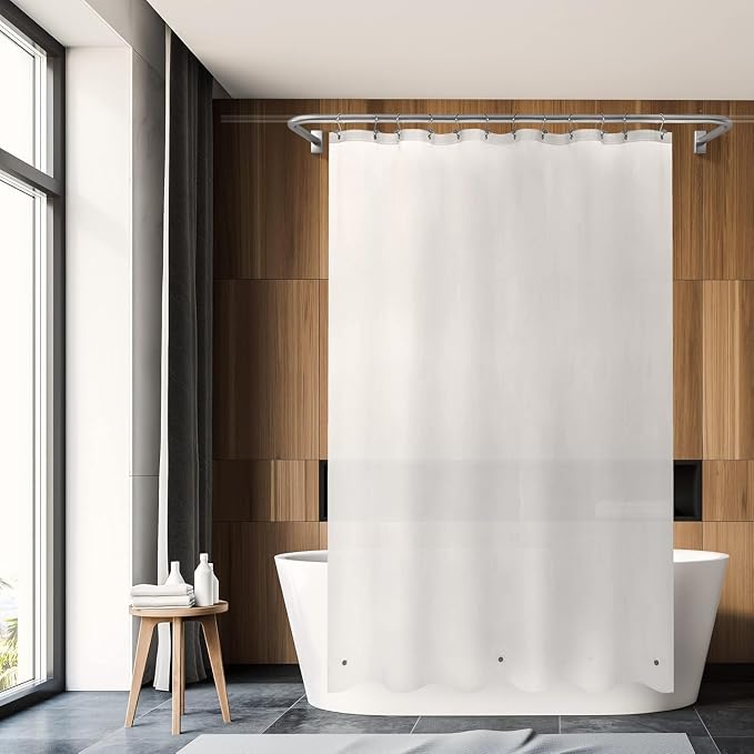 Barossa Design Long Frosted Shower Curtain Liner - Image 6