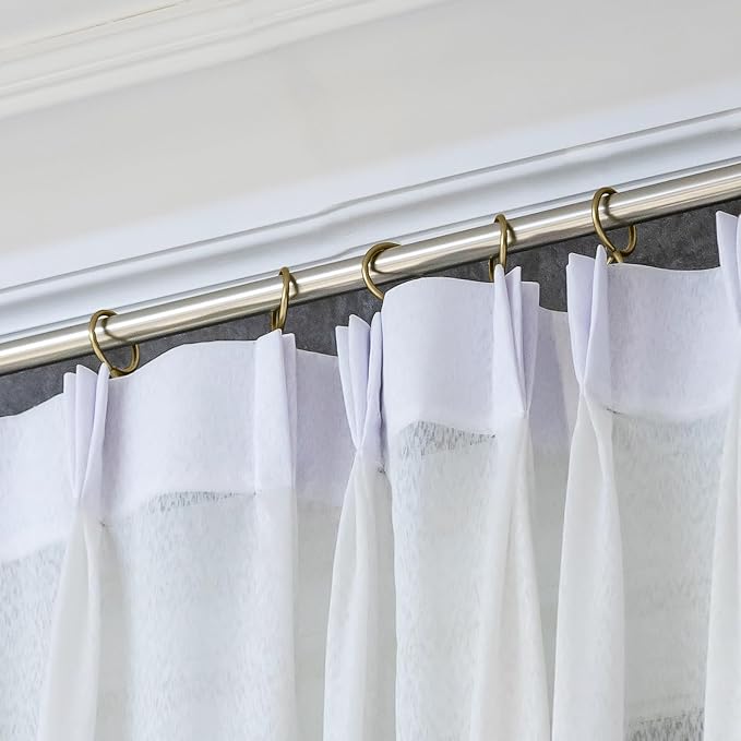 Outus 58 Pack Metal Curtain Hooks Pin On Drapery Hooks 1.2 x 1 Inch - Image 5