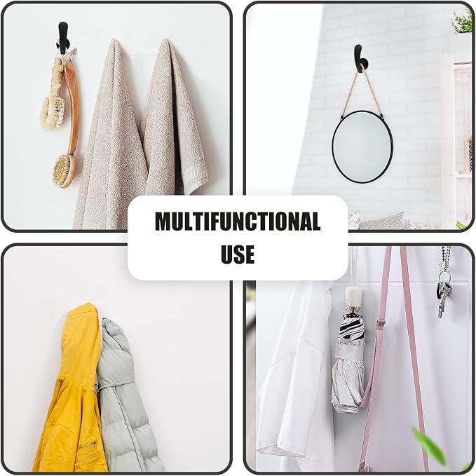 Curtain Tieback Hooks, 4 Pack | Wall Mounted, Decorative Holdback Holders - Image 7