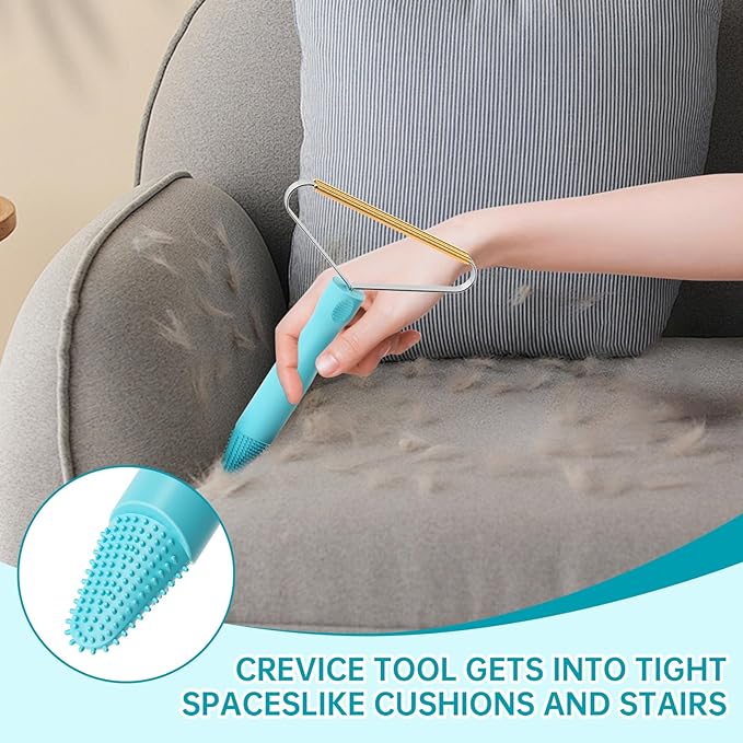 3-Pack Pet Hair Removal Tool, Dog & Cat Hair Remover, Carpet Rake | Fur Removal - Image 2