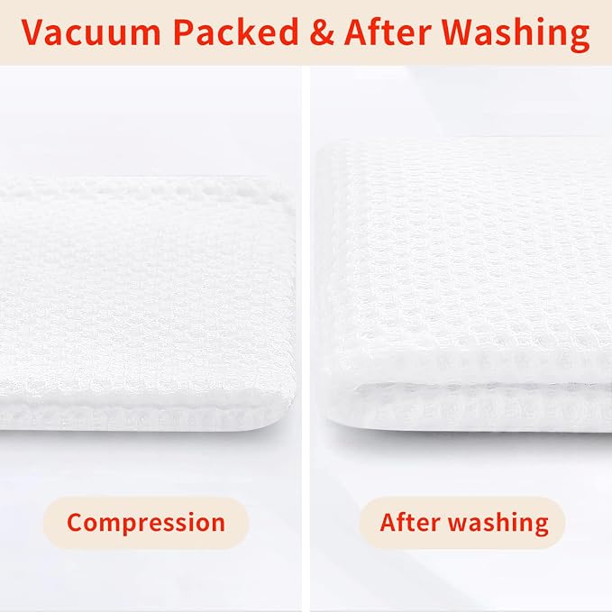Homaxy 100% Cotton Waffle Weave Kitchen Dish Towels 18-Pack, Ultra Soft - Image 7