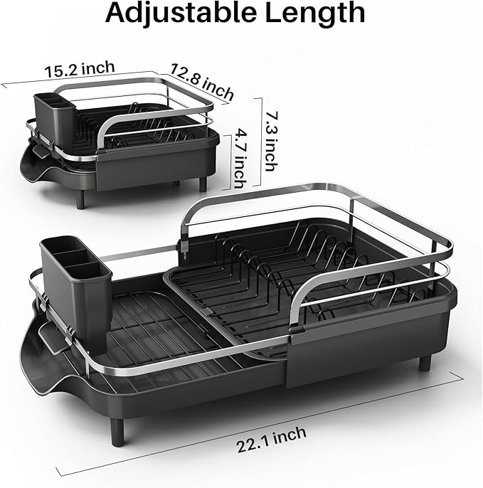 SNTD Expandable Dish Drying Rack - Image 2