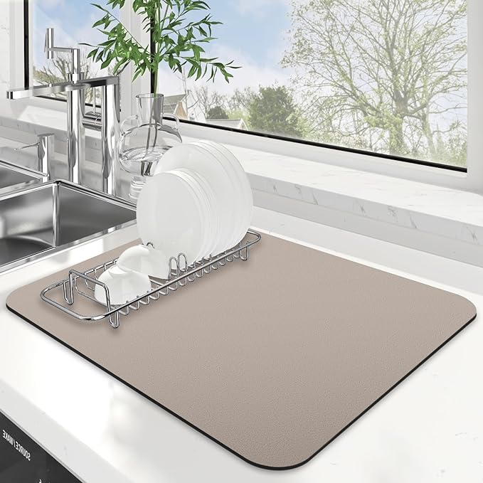 Dish Drying Mat Absorbent Dish Drying Mats by WiseLife