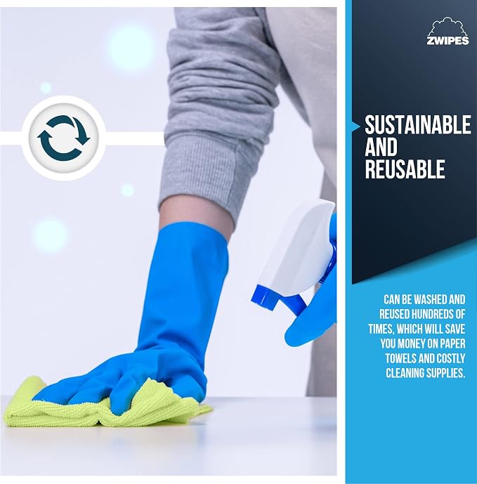 Zwipes Microfiber Towel Cleaning Cloths, 36 Pack - Image 5