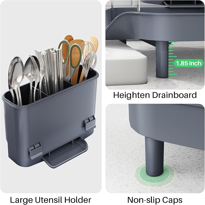 SAYZH Expandable Dish Drying Rack - Image 8