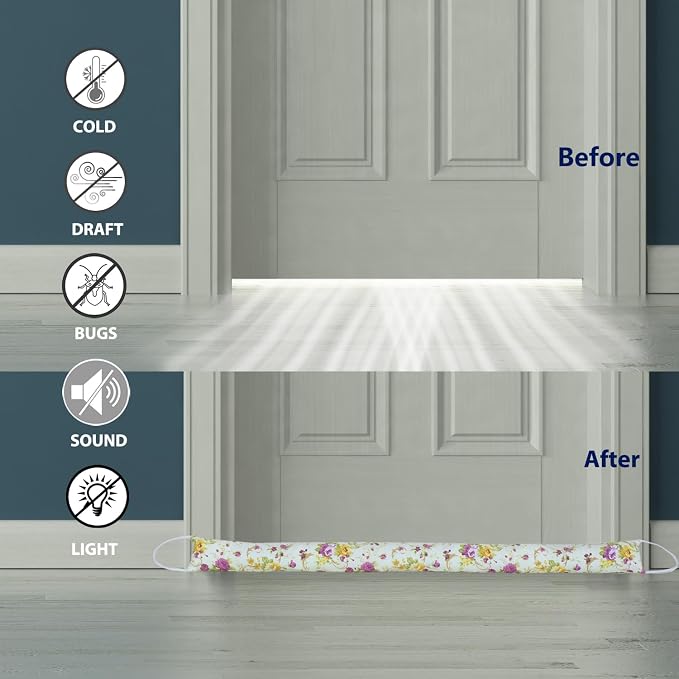 2 Pack 36 Inch 2.8 Inch Wide Slim Under Door Blocker Door Draft Stopper - Image 3