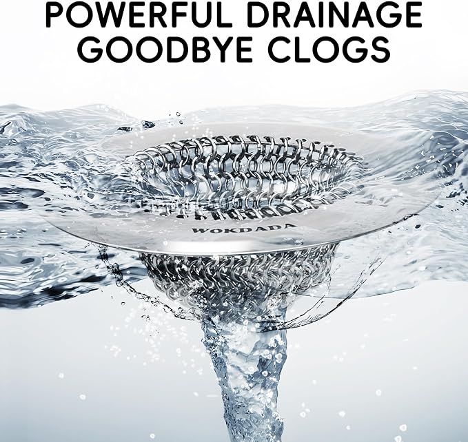 Shower Drain Hair Catcher, Patented Bathtub Drain Cover, Anti-Clog | Reversible - Image 8